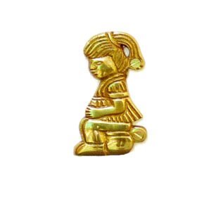Brass "GIRL" Toilet Sign Plaque Door Wall Cafe Shop Pub Hotel Bar Work Polish Brass Vintage Finish 70mm #898