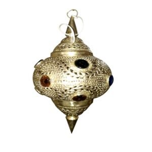 Brass Hanging Lamp up your Home with Multi Studs Antique Lamp like light adapts well to any Garden, Patio, Lawn, Porch, Corridors, Stair Lighting, Cafe, Bars, Kitchen, Dining Room, Office Tables, Entryway, etc #8981
