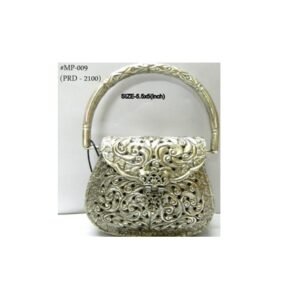 Metal Brass Women's Beautiful Handbag Party Bridal Clutch Purse Trend Overseas Girls/Women Handle Clutch Brass metal bag Ethnic Clutch 125mm #8983