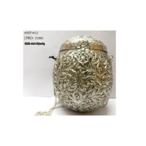 Metal Brass Women's Beautiful Handbag Party Bridal Clutch Purse Trend Overseas Girls/Women Handle Clutch Brass metal bag Ethnic Clutch 163mm #8985