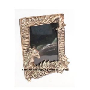 Horse Head Photo Frame Silver Metal Photo Frames Picture Victorian Style Aluminium Metal Photo Frame 105mm #9012