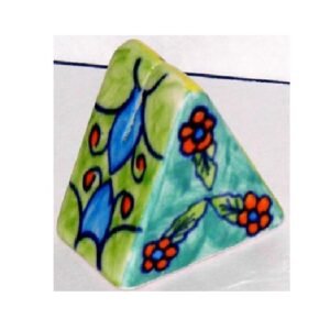 Triangle Napkin Holder, Porcelain, Multi-Coloures Ceramic Napkin Holder for Table, Dinner Napkin Holder for Square Paper, Salt Bottle, Pepper Shakers, for Kitchen Cocktail Bar Dinning Counter top  #9085