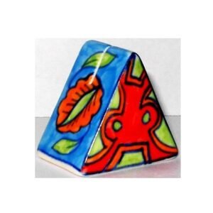 Triangle Napkin Holder, Porcelain, Multi-Coloures Ceramic Napkin Holder for Table, Dinner Napkin Holder for Square Paper, Salt Bottle, Pepper Shakers, for Kitchen Cocktail Bar Dinning Counter top  #9086