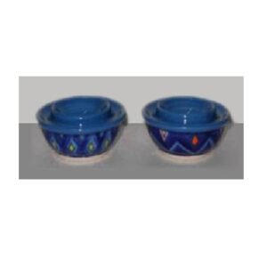 Set of Two ceramic egg holders these are egg coddles, which are small, lidded ceramic or porcelain cups used to cook eggs #9103