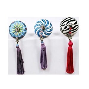 Decorative Elements used to Ceramic Cap off the ends of Curtain Rods Ceramic Finial to be used in your bedroom, living room, office, hotel etc #9105