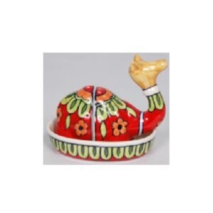 Ceramic Camel Shaped Salt and Pepper Shaker/Designer Salt Pepper Ceramic Salt and Pepper Shakers Set, Farmhouse Kitchen Counter Decor for Home Restaurants Wedding, Handcrafted Lavender Floral Spice Shakers # 9144