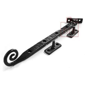 Hand Forged Iron Sash Window Curly Casement Stay 200mm #920