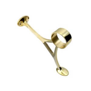 Brass Combination Foot Rail Bracket - Polished Brass 38mm #9250