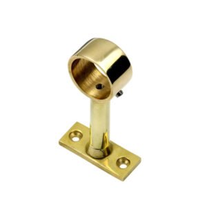 Brass Straight Open Bracket -Centre -Adjustable - Polished Brass 25mm #9251