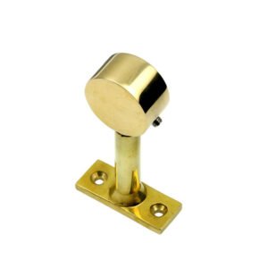 Brass Straight Open Bracket - End Polished Brass Finish 25mm #9252