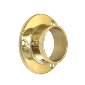 Brass End Socket / Flange Polish Brass Finish 51mm #9264