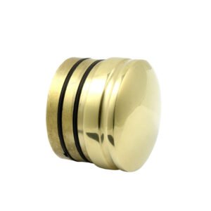 Brass Arched End Cap Polish Brass Finish 51mm #9267