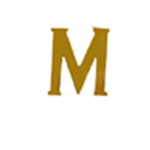 Brass Door Sign Letter "M" Door House Letters and Street Address Plaques Letters for Residence Mailbox Hotel House Door Letter Suitable for All Door Types Wooden, PVC and Composite With Fixing Screw Polish Brass Vintage Finish 80mm #927