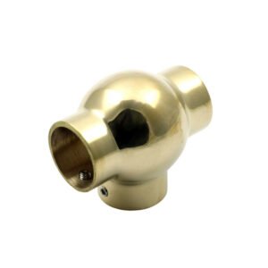 Brass Ball Tee Polish Brass Finish 51mm Dia #9283