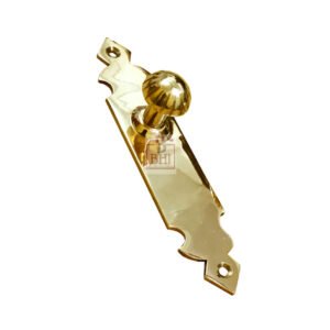 Brass Cabinet Knob Pull On Plate 145mm #998 (Set of 6 Pcs)