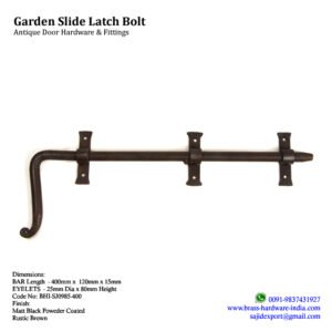 GARDEN SLIDE BOLT LATCH DROP BOLT 390mm #2377