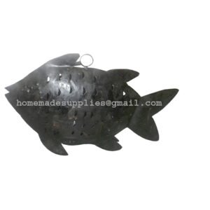 Chrstmas Xmas Tree Fish Hanging Home Wrought Iron Home Decoration Handicrafts  #31048