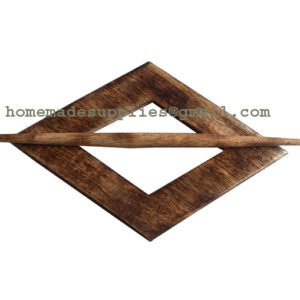 Curtain Tie-back Holder Ring with Stick full Wooden with different Color and Natural finishes #7695