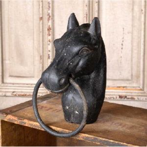 Cast Iron Horse Hitching Post Topper # 7044