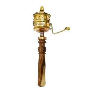 Brass Hand Held Tibetan Prayer Wheel,Buddhist Prayer Wheel Hand Held Prayer Wheel Tibetan Buddhist Prayer Wheel Waving Handmade Religious Collectible Hand Held Prayer Wheel Tibetan Prayer Wheel Nepal Tibetan Buddhist Prayer Wheel Waving Handmade Religious Collectible 300mm #9044
