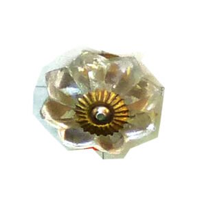 GLASS CRYSTAL CABINET KNOB 40mm #2435 (Set of 6 Pcs)
