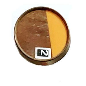 BRASS+ WOOD CABINET KNOB HANDMADE 40mm #2232 (Set of 6 Pcs)