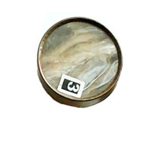 BRASS+ WOOD CABINET KNOB HANDMADE 40mm #2233 (Set of 6 Pcs)