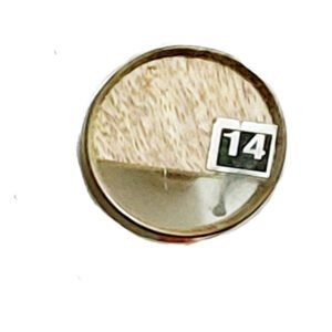 BRASS+WOOD CABINET KNOB HANDMADE 40mm #2244 (Set of 6 Pcs)