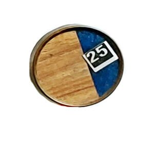 BRASS+ WOOD KNOB HANDMADE 40mm #2255