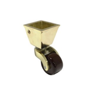 Square Cup Castor with Ceramic wheel Color of Wheel Brown  38mm#3498