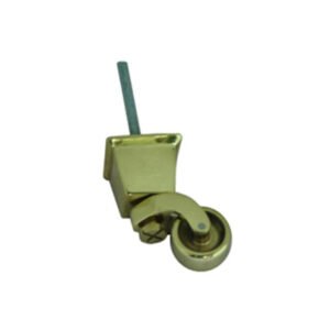 Brass Square Cup Castor with M8 bolt 38mm #3501