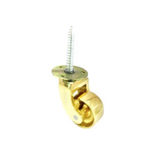 Brass Screw Plate Castor 38mm #3510
