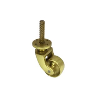 Brass Screw Plate Castor 25mm#3513