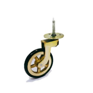 BRASS TROLLEY WHEELS 100mm #3541