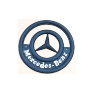 Cast Iron "MERCEDES-BENZ" Door Sign Plaques B/White Vintage Finish 300mm #3760