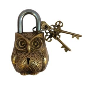 Brass Door Lock Owl 110mm #4025