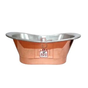 Copper Bath Tub Inside Tin Plating ,Outside Copper Polish  67x28x27.5 Inch #5052