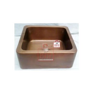 COPPER KITCHEN SINK NICKEL POLISH 22x18x9 Inch #5057