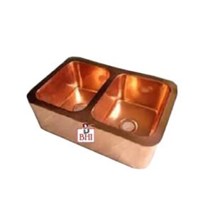 COPPER KITCHEN SINK DOUBLE WALL 32x21x10 Inch#5066