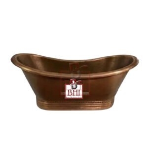 Copper Bath Tub Antique Handmade  ( Waste Pipe Hole In Center ) 168x81x79cms #5070