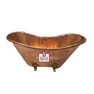 Copper Bath Tub Claw foot Hammered Style 163x600x400 Inch #2772