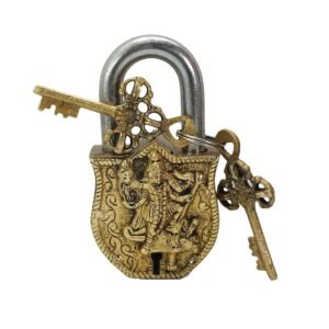 Vintage Handmade Door Lock - Hanuman For Antique Doors 110mm #6316