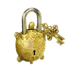 Brass Door Lock Handmade Turtle Design 130mm #2841