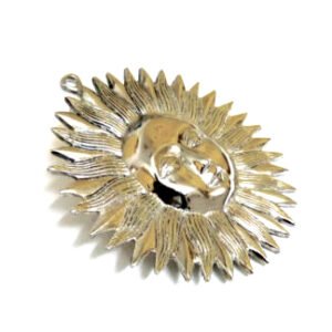 Brass Sun Wall Hanging for Home Decor, Standard, Metal Decorative Showpiece 185mm #9035