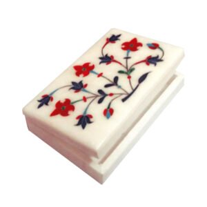 White Marble Stone Sangemarmar jewellery box White Marble Box-Rectangle 150mm #9039