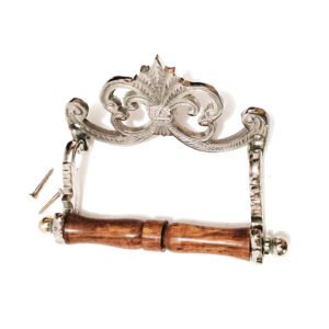 Brass Toilet Paper Holder Retro Collections Toilet roll Holder Victorian Vintage Edwardian Novelty Nickle Finish #6329