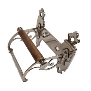 Cast Iron Retro Collections Antique Design Sentry Paper Company Patent Toilet Paper Holder - Wall Mounted -Toilet Paper Holder for Bathroom Nickel Finish 150mm # 6338