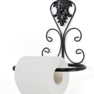 Toilet Paper Holder- Blacksmith Handmade Wall Mount Wrought Iron Toilet Paper Holder Farmhouse, Vintage Decor Easy to Install # 6343