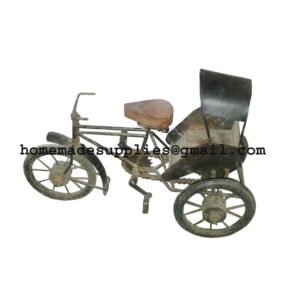 Rikshaw Pullman Toy Wrought Iron Wooden Home Decoration Handicrafts #31047