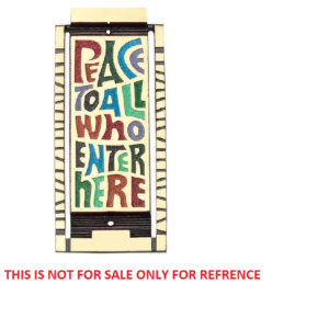 Peace To All Who Enter Here brass Door Knocker size: 165mm #1141